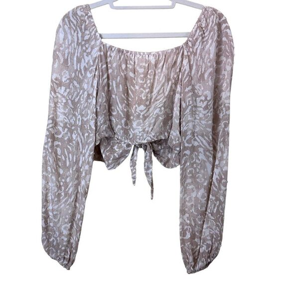 Endless Blu. Crop Blouse Size Large - Picture 8 of 11